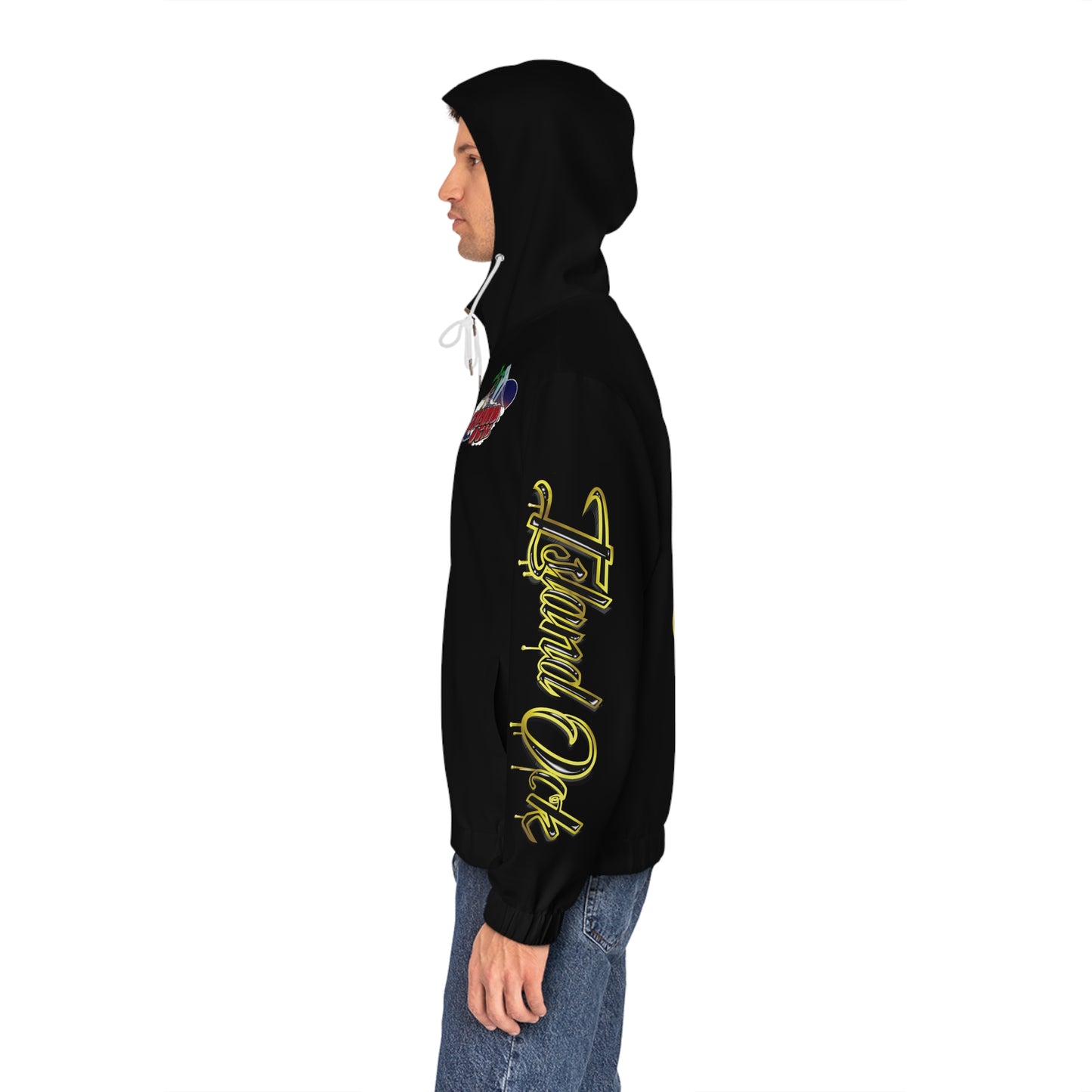 Gold & Black A+ Drip Zip-Up (Black)