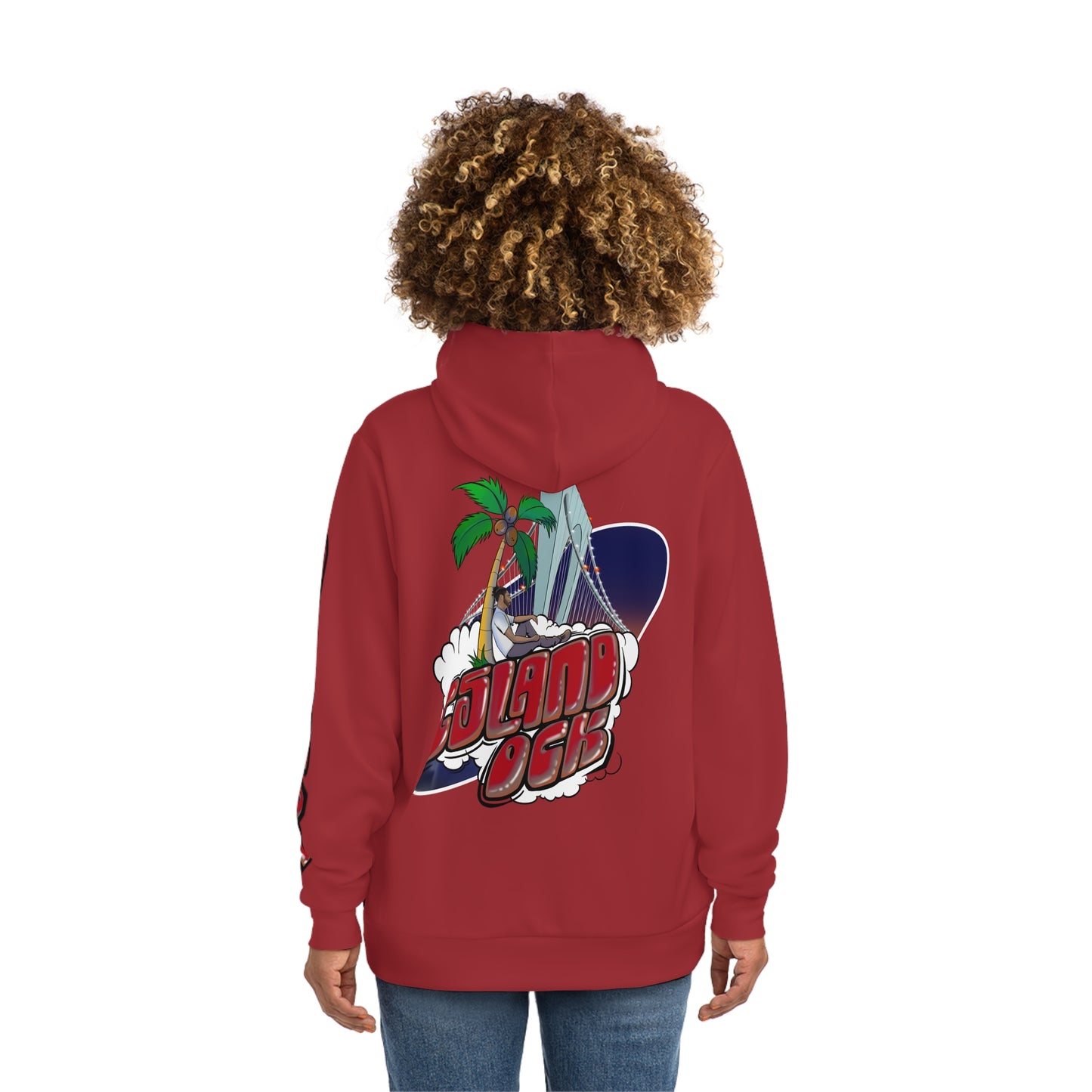 Island Ock Pullover Hoodie (Cherry Red)