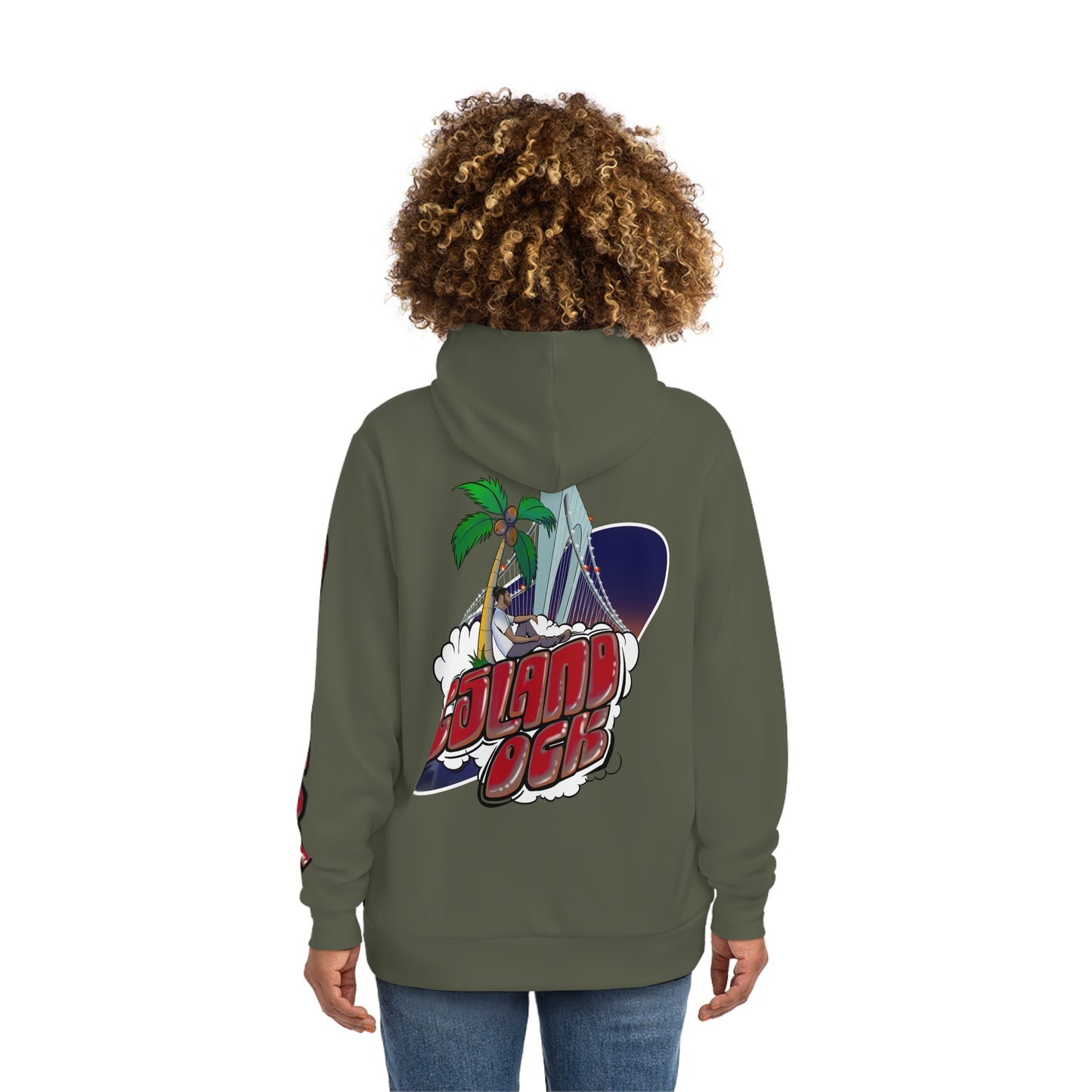 Island Ock Pullover Hoodie (Military Green)