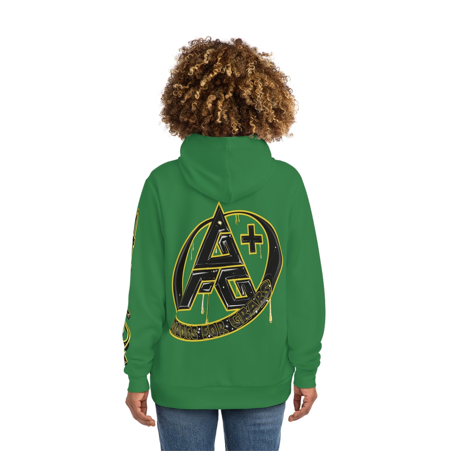 Gold & Black A+ Drip Hoodie (Irish Green)
