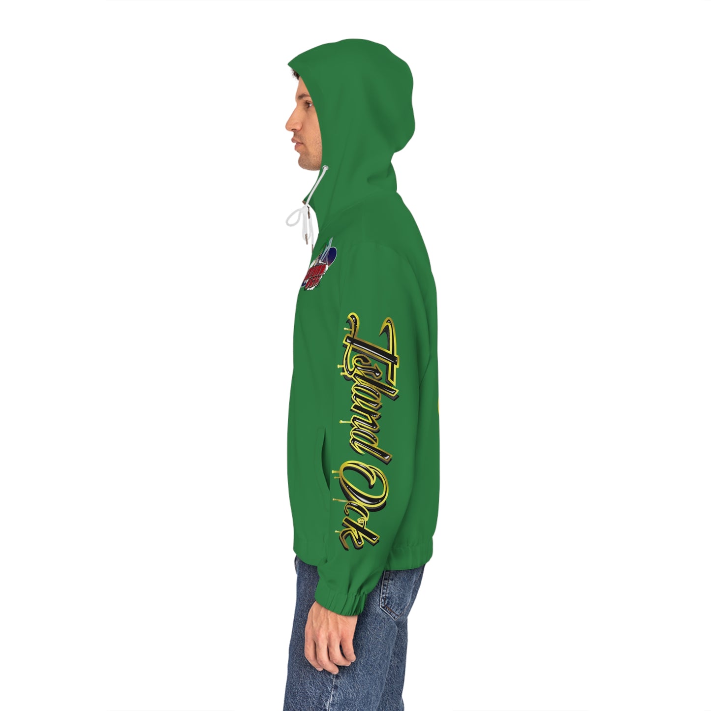 Gold & Black A+ Drip Zip-Up (Irish Green)