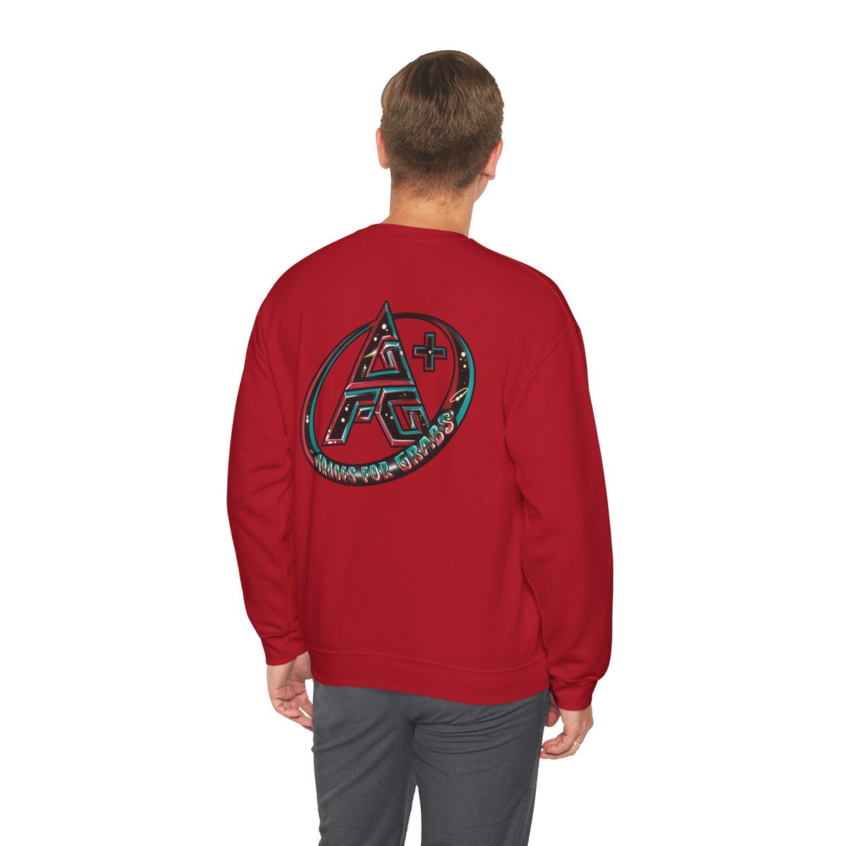 Black, White, Red, Green A+ Crewneck Sweatshirt