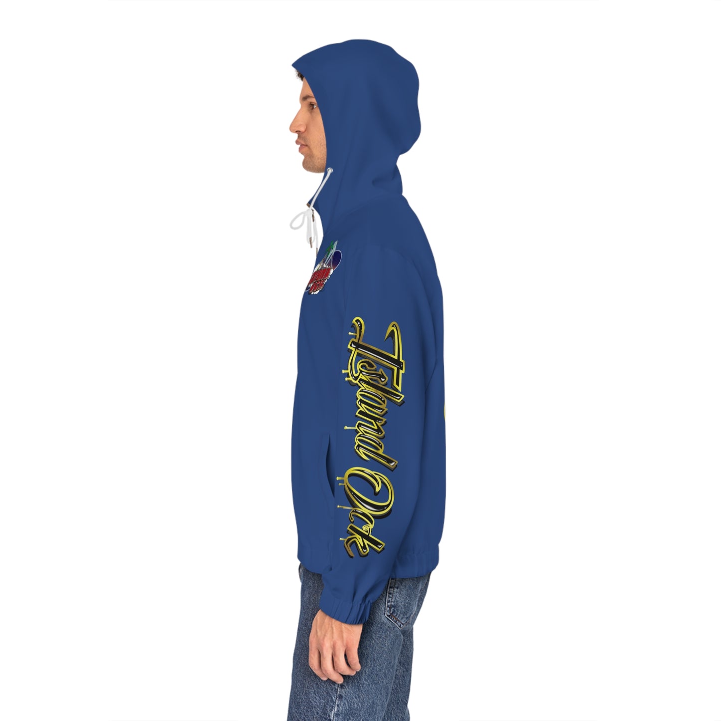 Gold & Black A+ Drip Zip-Up (Royal Blue)