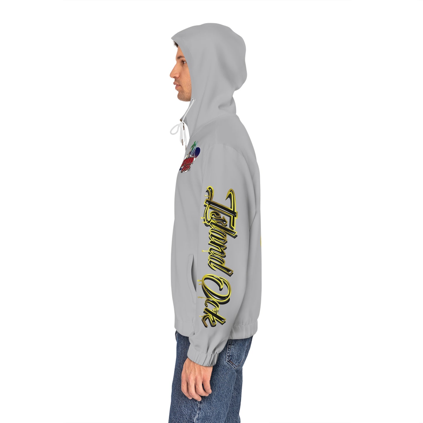 Gold & Black A+ Drip Zip-Up (Ash)