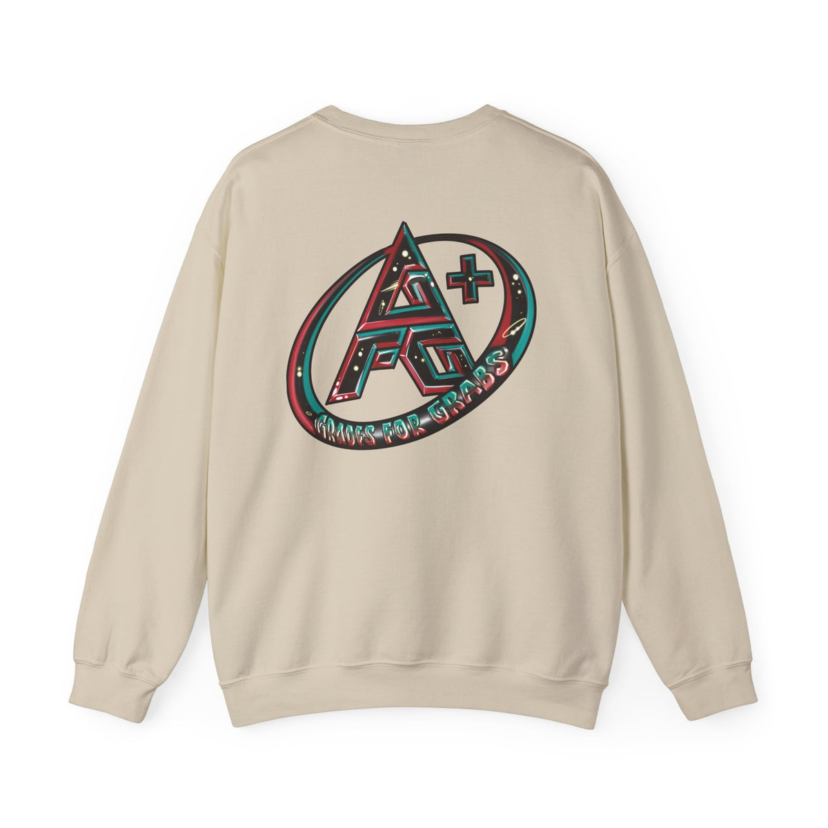 Black, White, Red, Green A+ Crewneck Sweatshirt