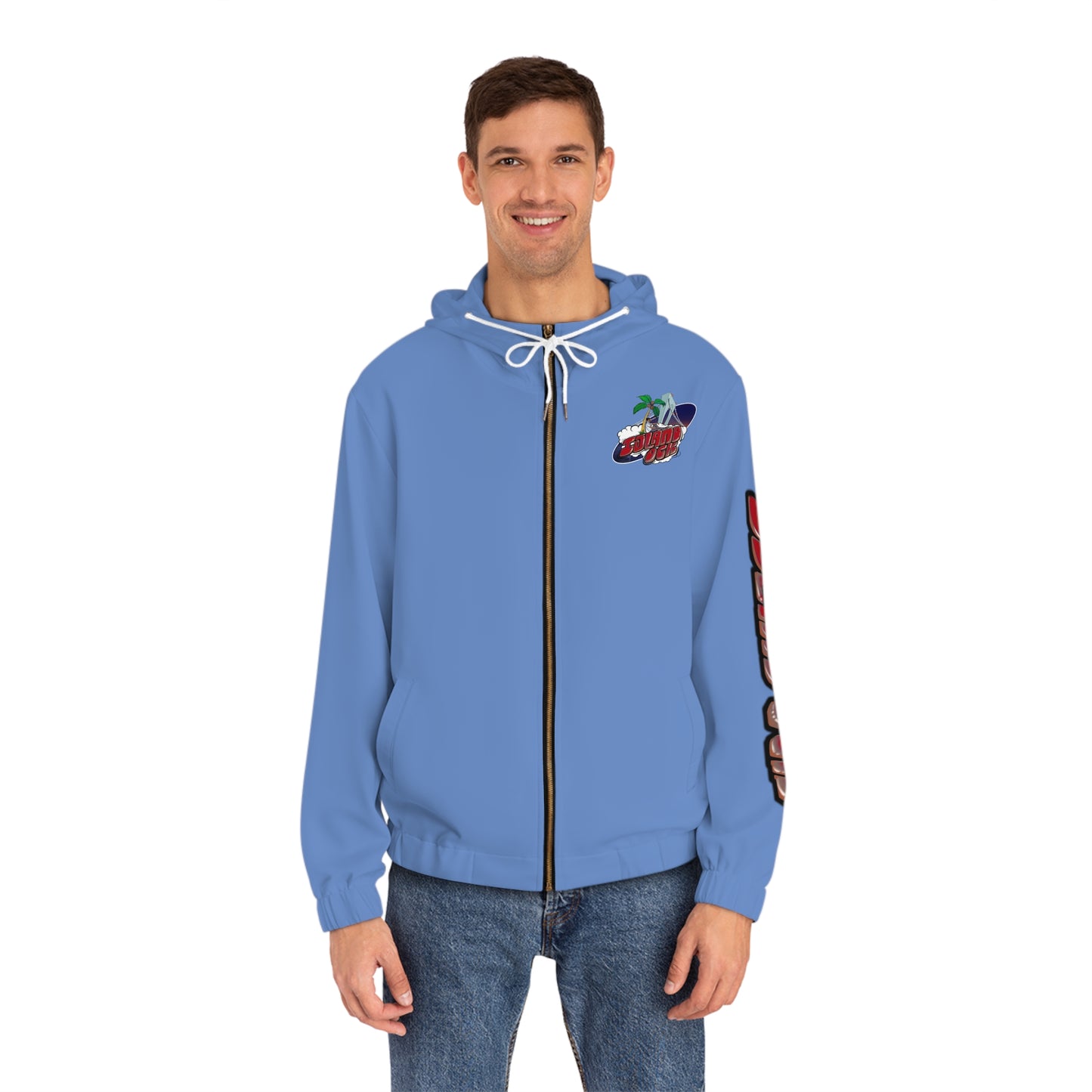 Island Ock Zip-Up Hoodie (Carolina Blue)