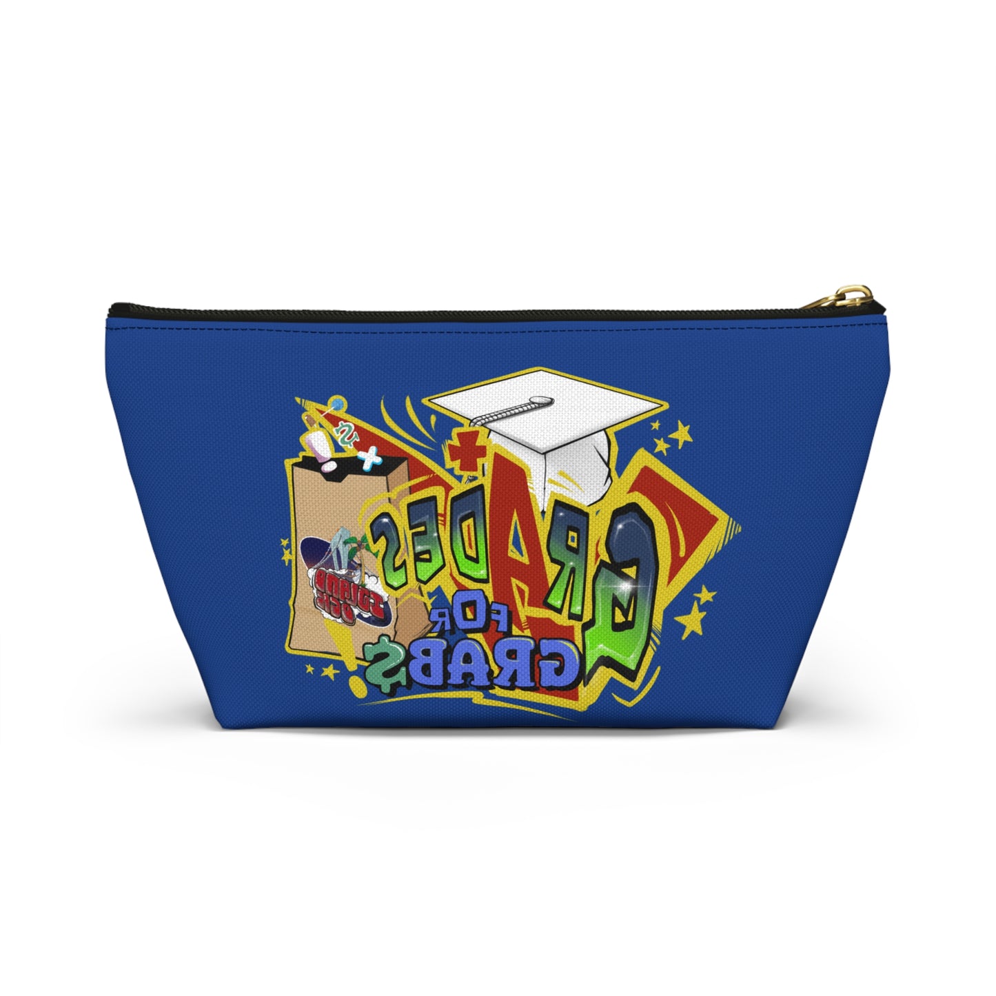 Grades for Grabs School Pouch (Dark Blue)