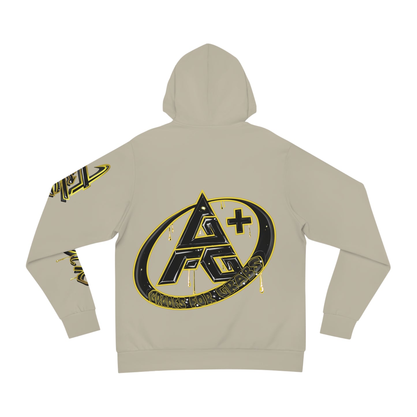 Gold & Black A+ Drip Hoodie (Sand)