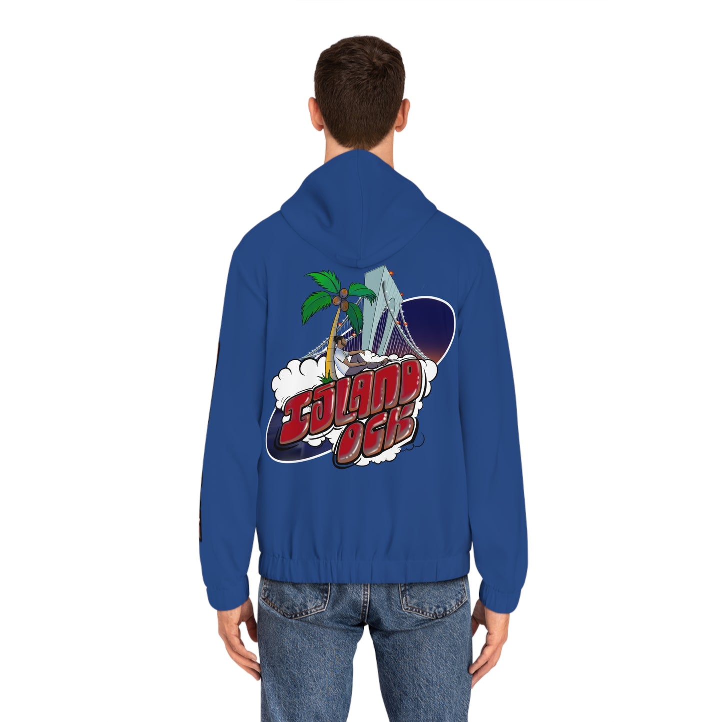 Island Ock Zip-Up Hoodie (Royal Blue)