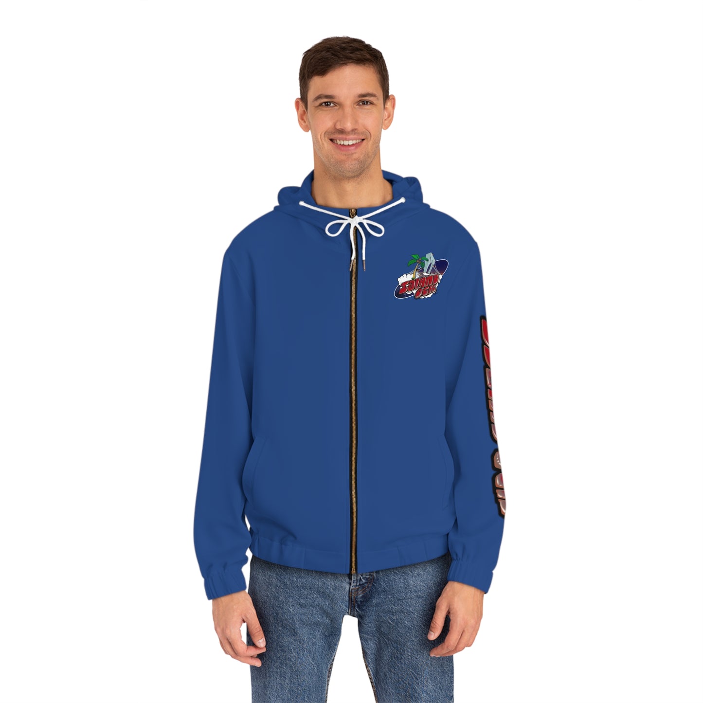 Island Ock Zip-Up Hoodie (Royal Blue)