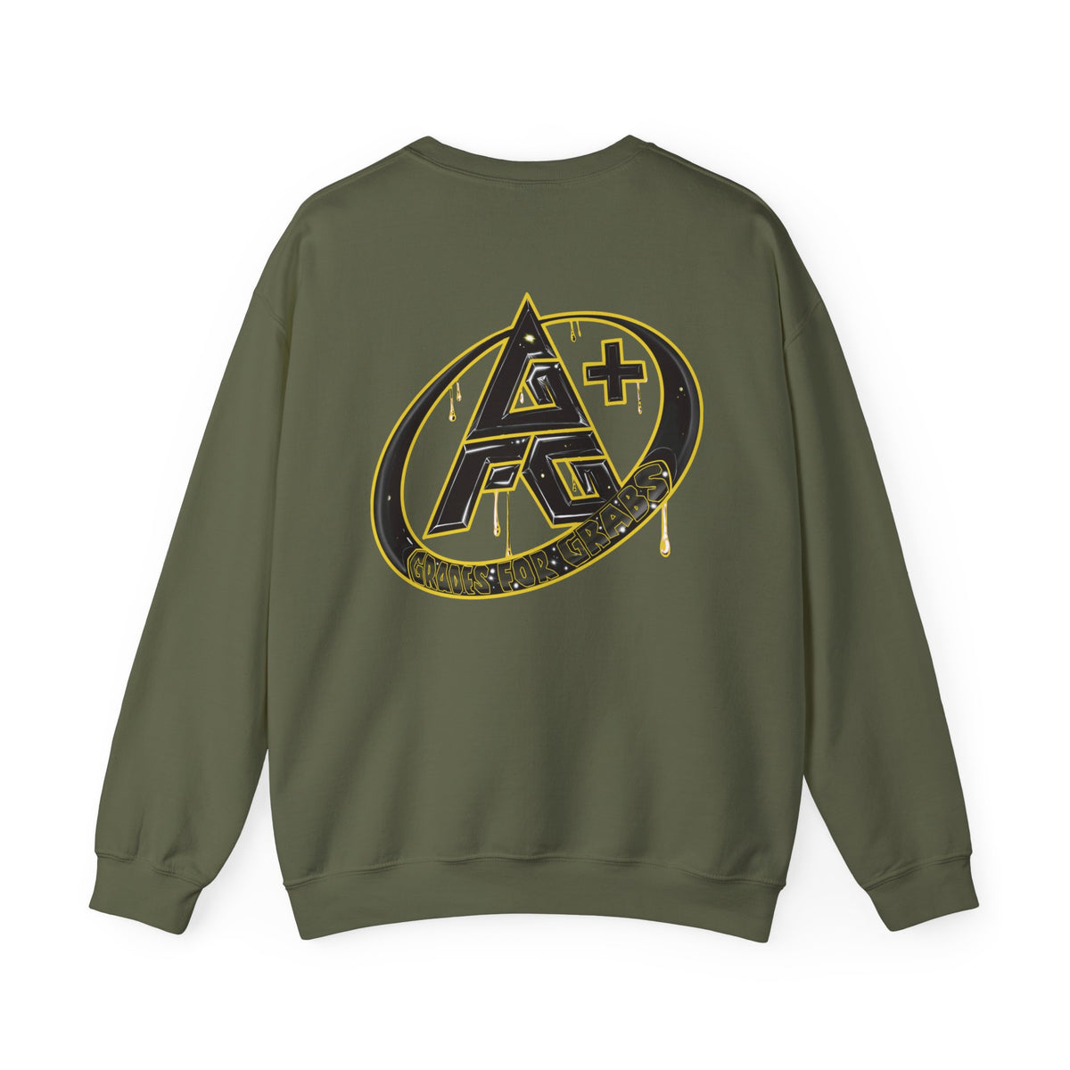 Black and Gold A+ Crewneck Sweatshirt