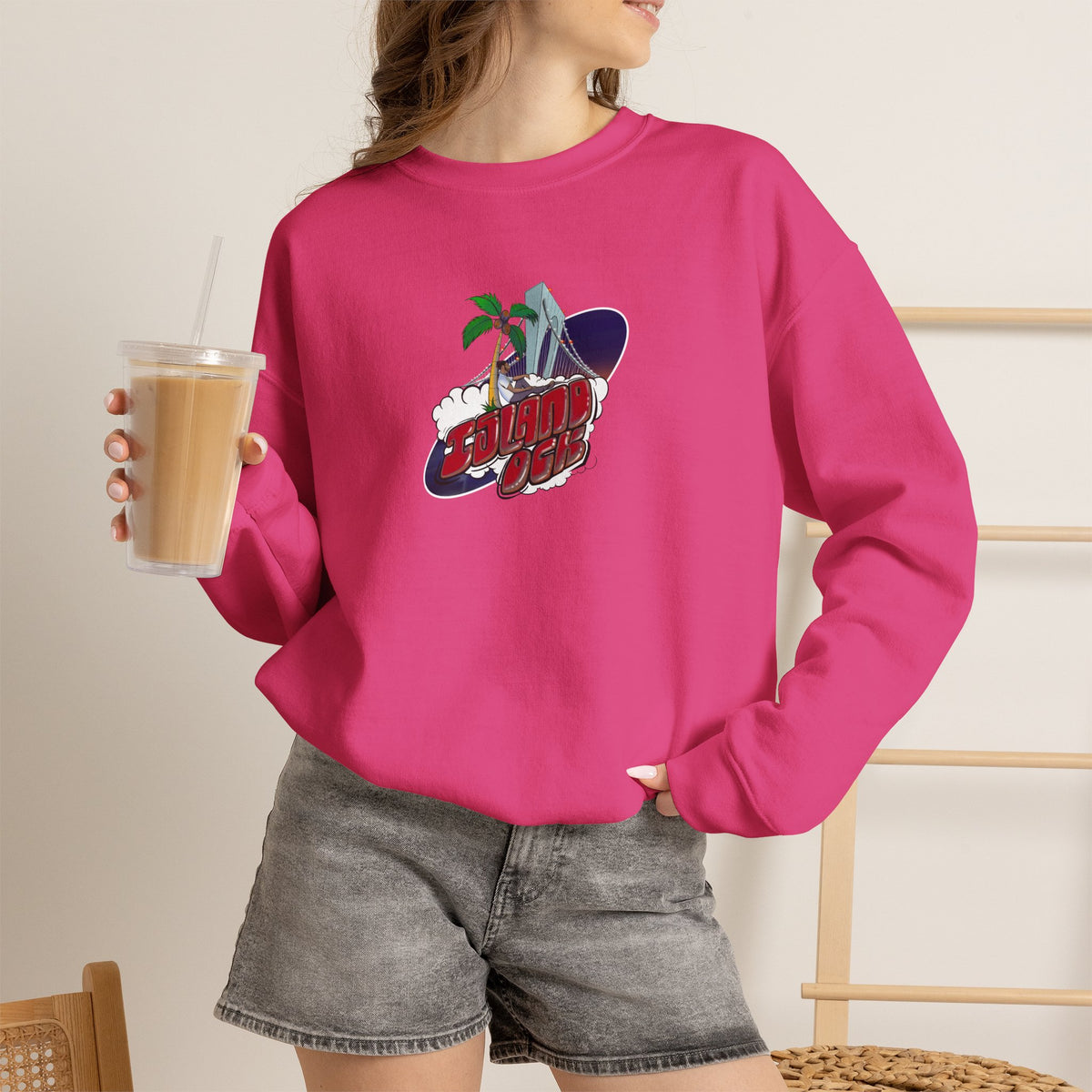 Black, White, Red, Green A+ Crewneck Sweatshirt
