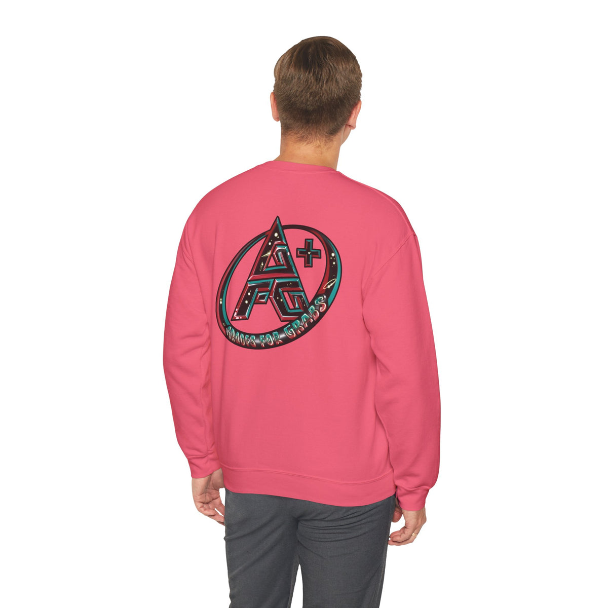 Black, White, Red, Green A+ Crewneck Sweatshirt