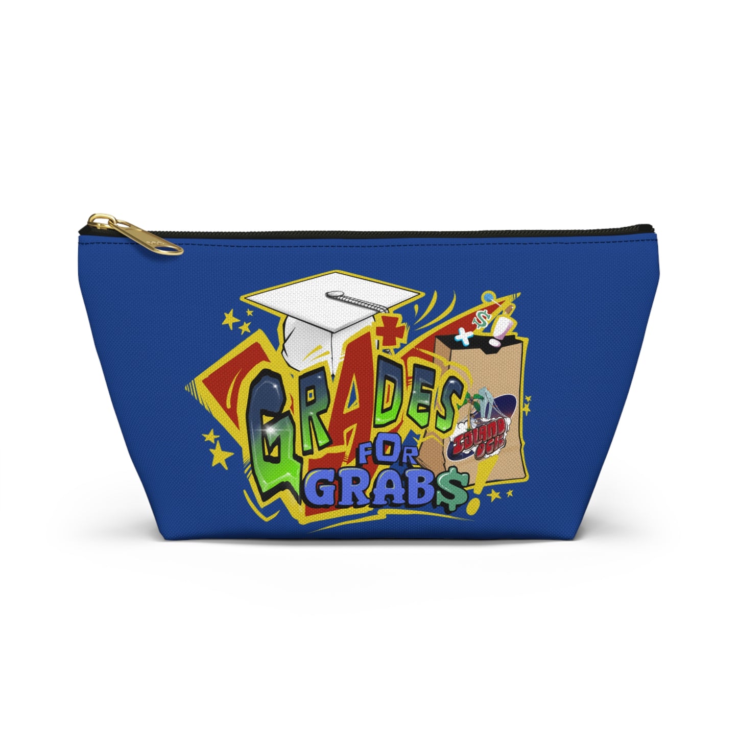 Grades for Grabs School Pouch (Dark Blue)