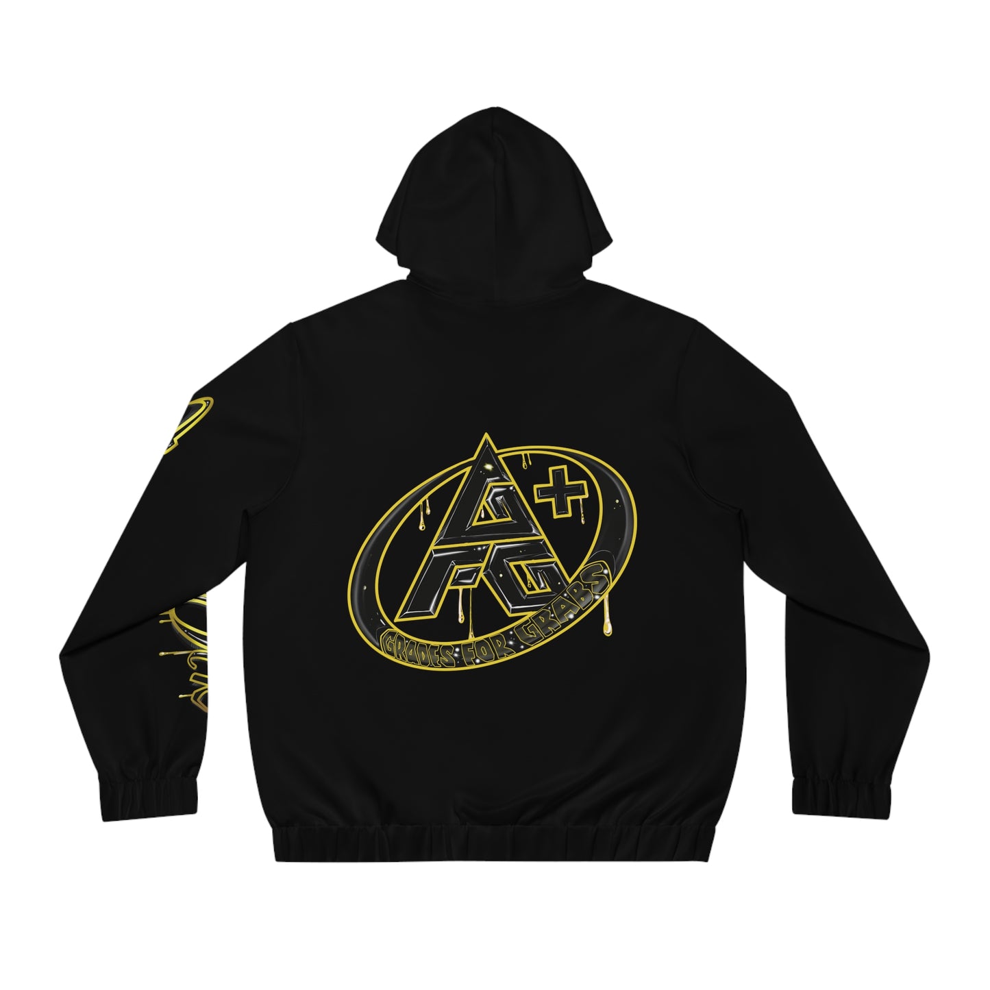 Gold & Black A+ Drip Zip-Up (Black)