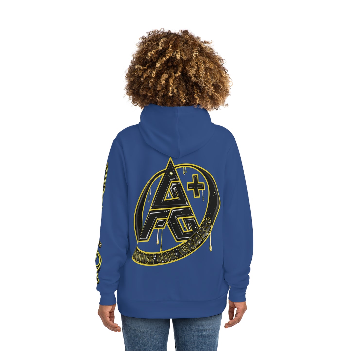 Gold & Black A+ Drip Hoodie (Royal Blue)