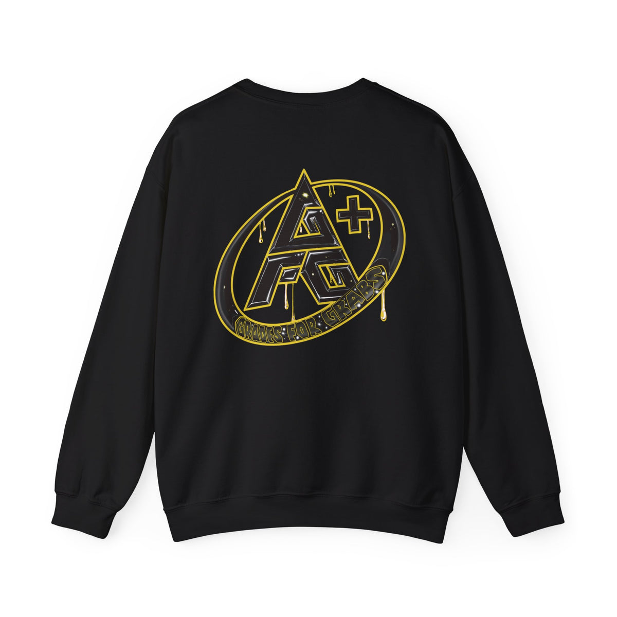 Black and Gold A+ Crewneck Sweatshirt