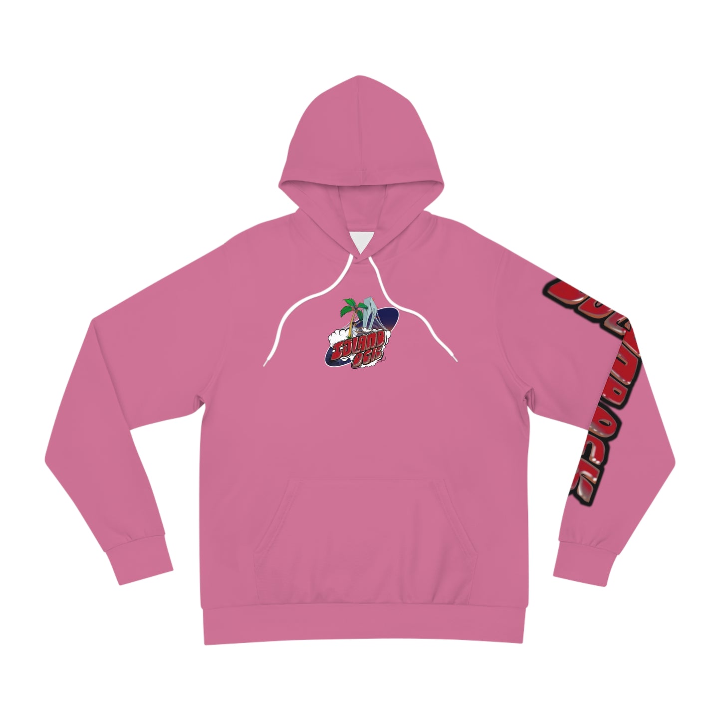 Island Ock Pullover Hoodie (Safety Pink)