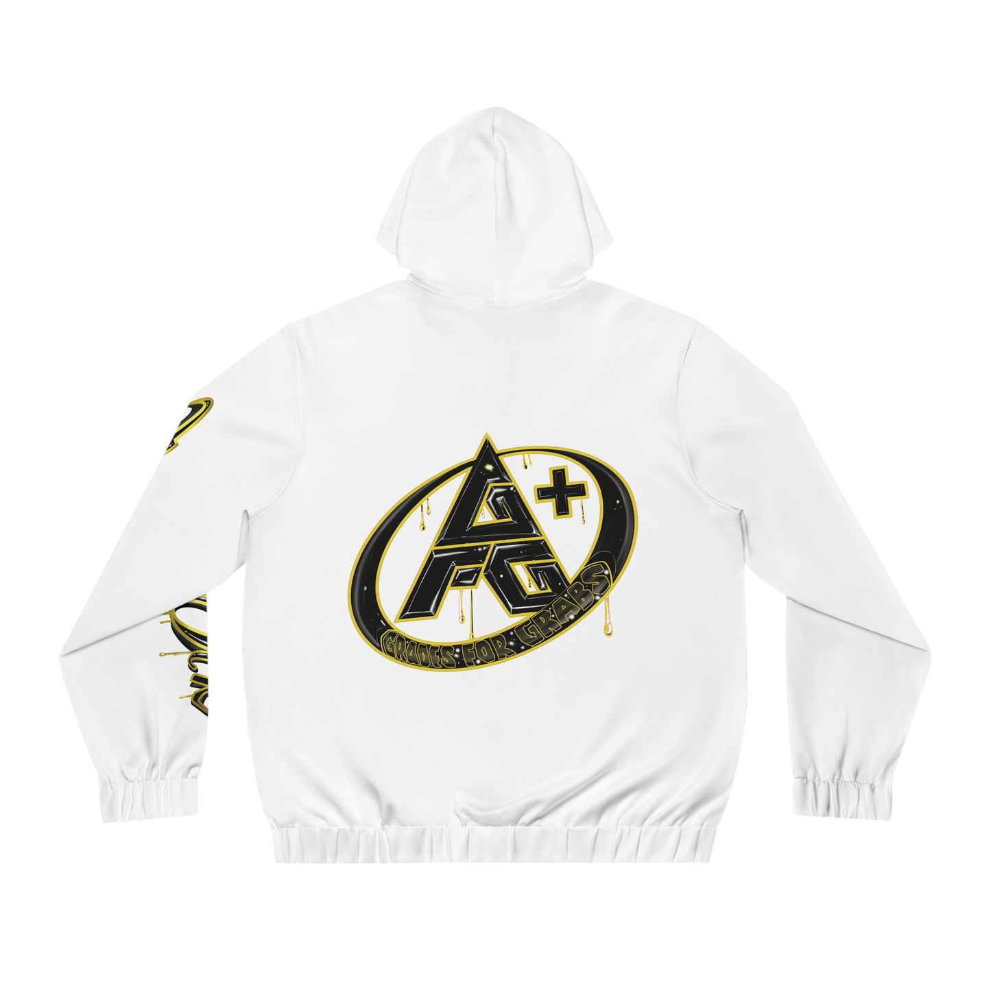 Gold & Black A+ Drip Zip-Up (White)