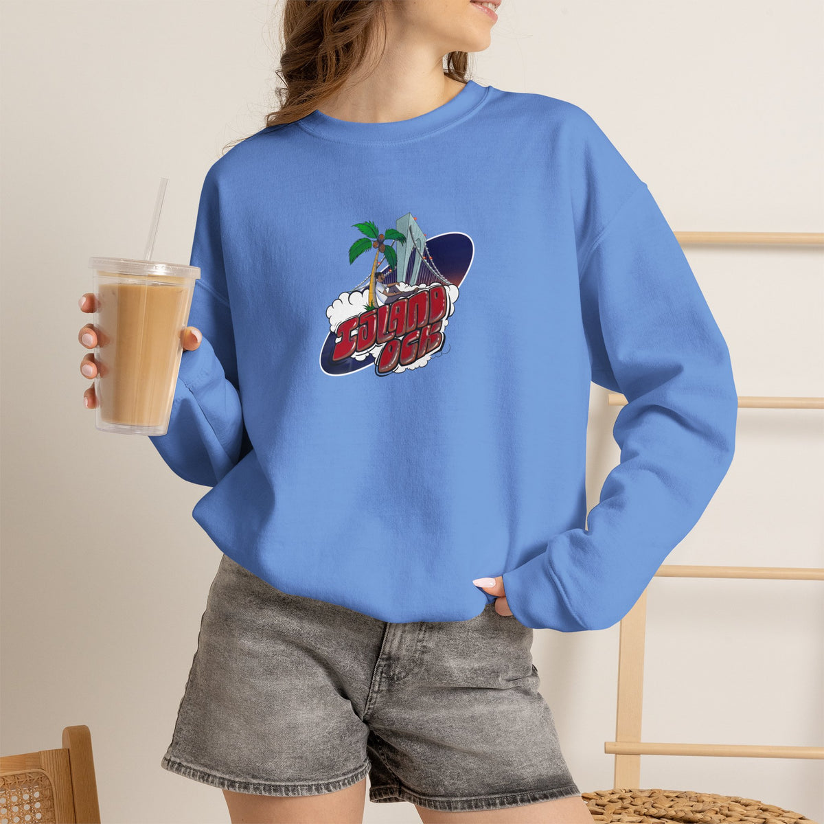 Black, White, Red, Green A+ Crewneck Sweatshirt