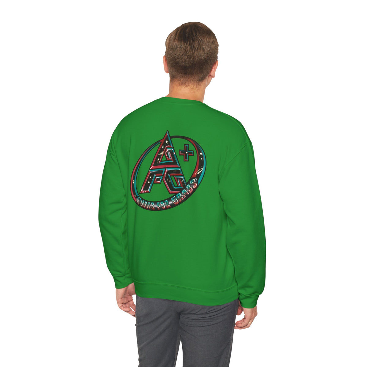 Black, White, Red, Green A+ Crewneck Sweatshirt
