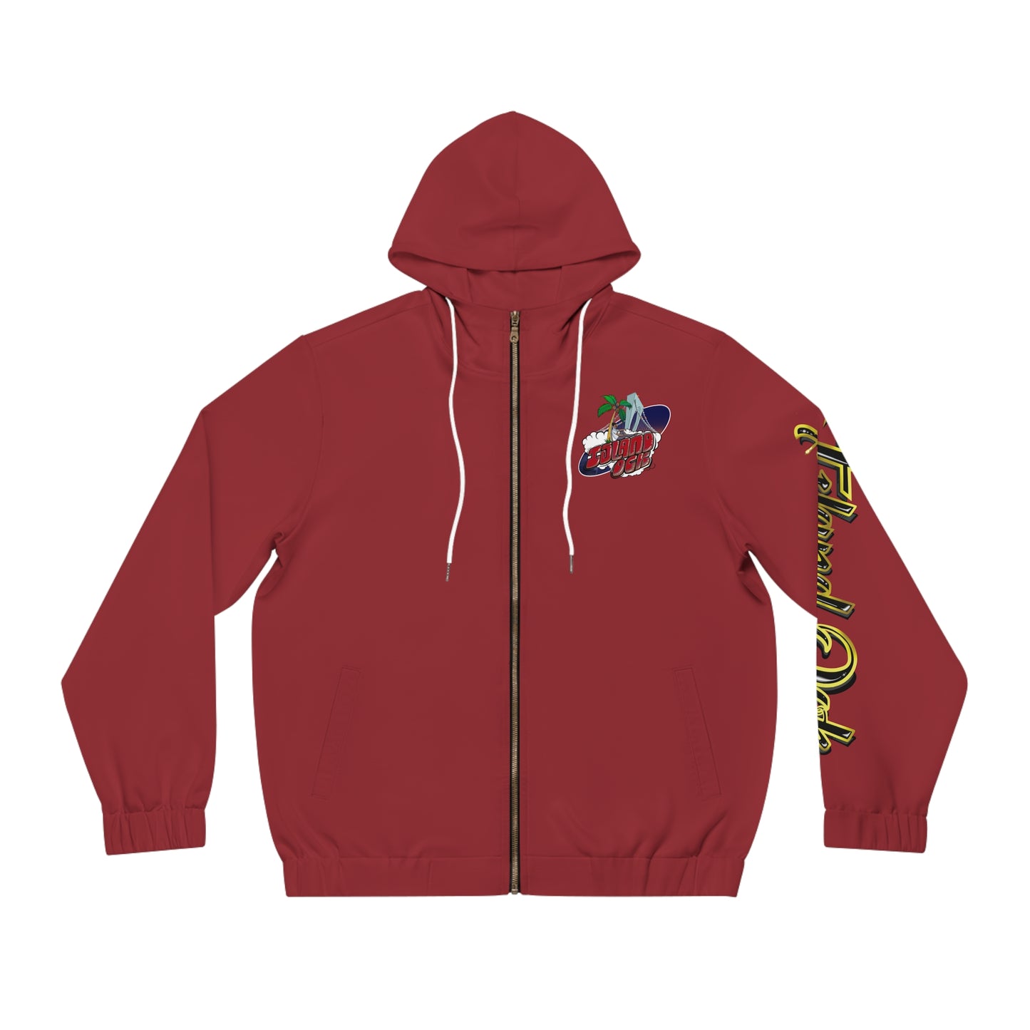 Gold & Black A+ Drip Zip-Up (Cherry Red)