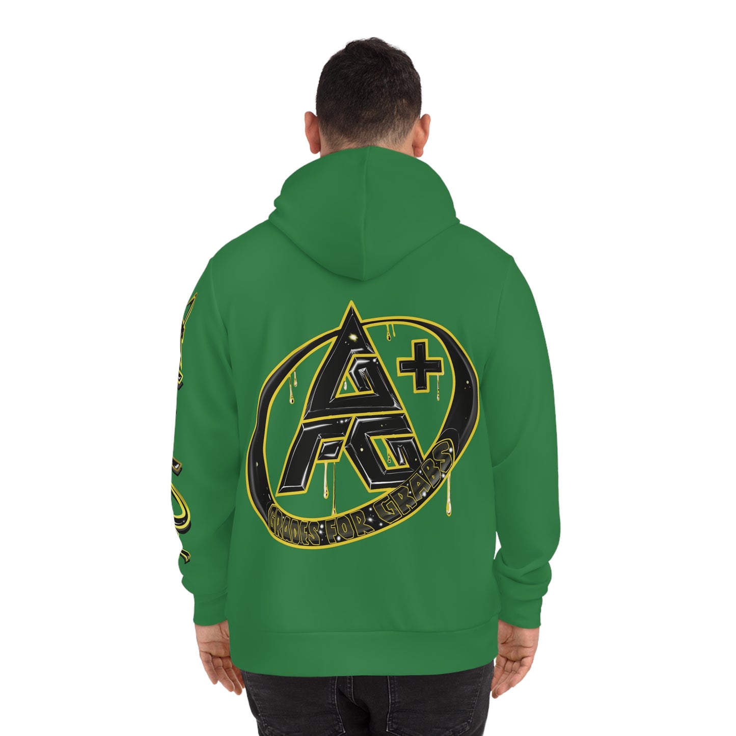 Gold & Black A+ Drip Hoodie (Irish Green)