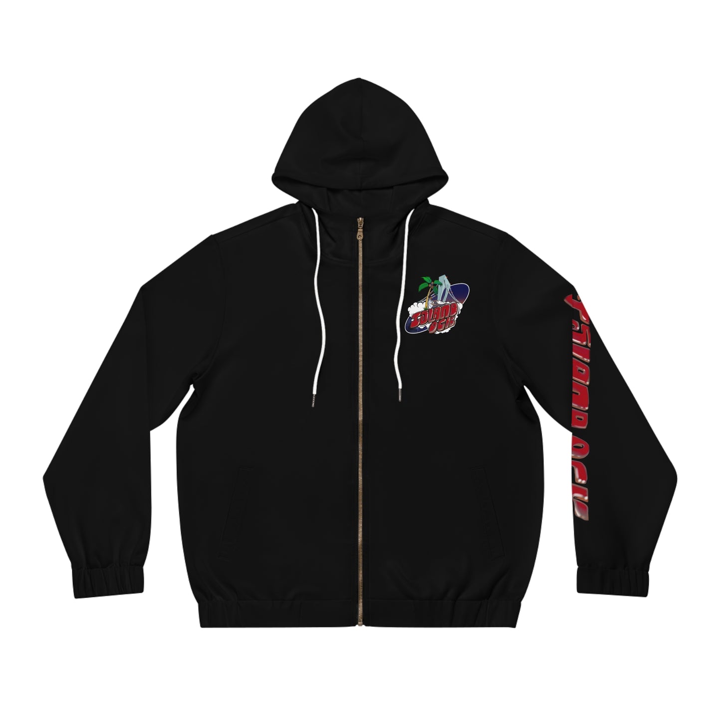 Island Ock Zip-Up Hoodie (Black)