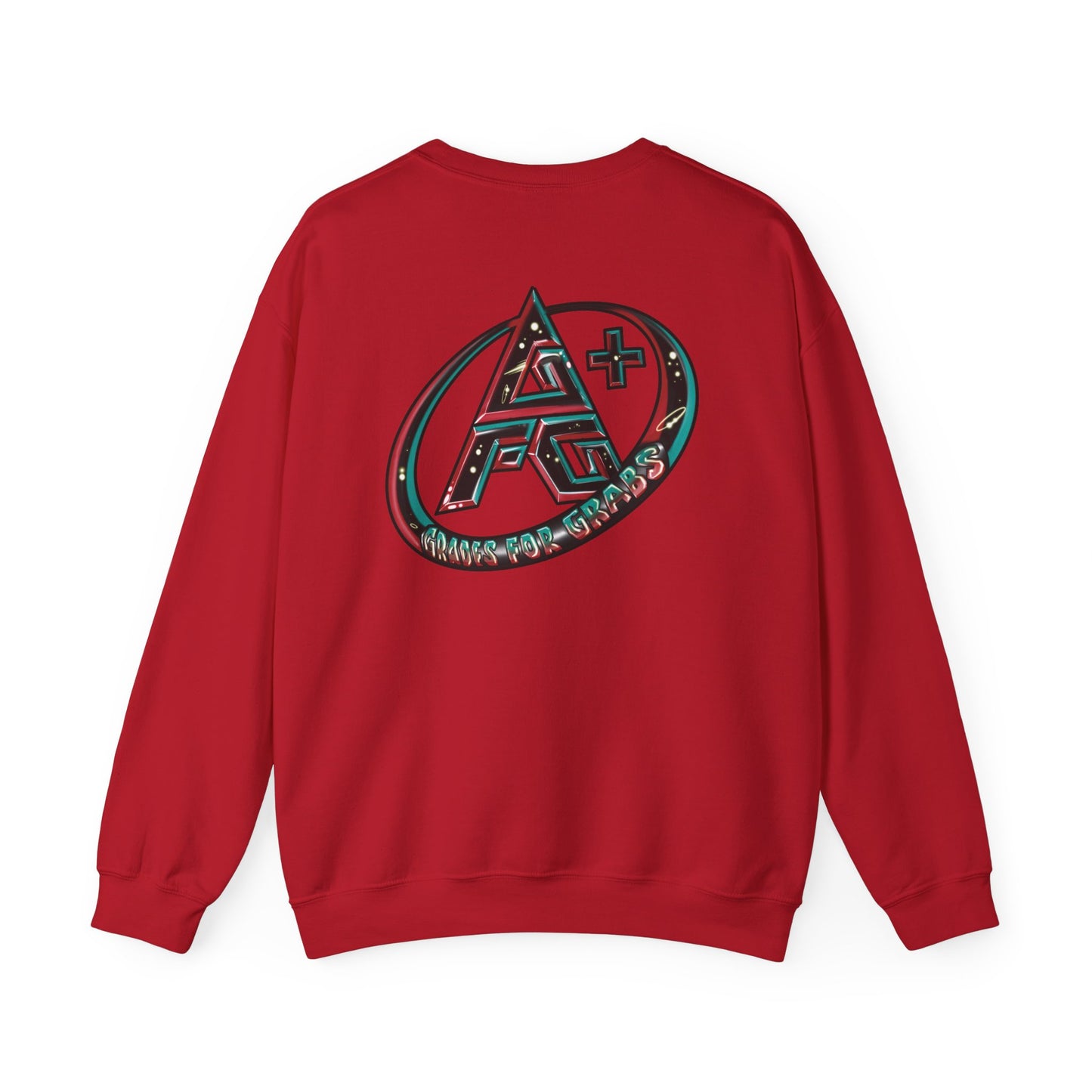 Black, White, Red, Green A+ Crewneck Sweatshirt