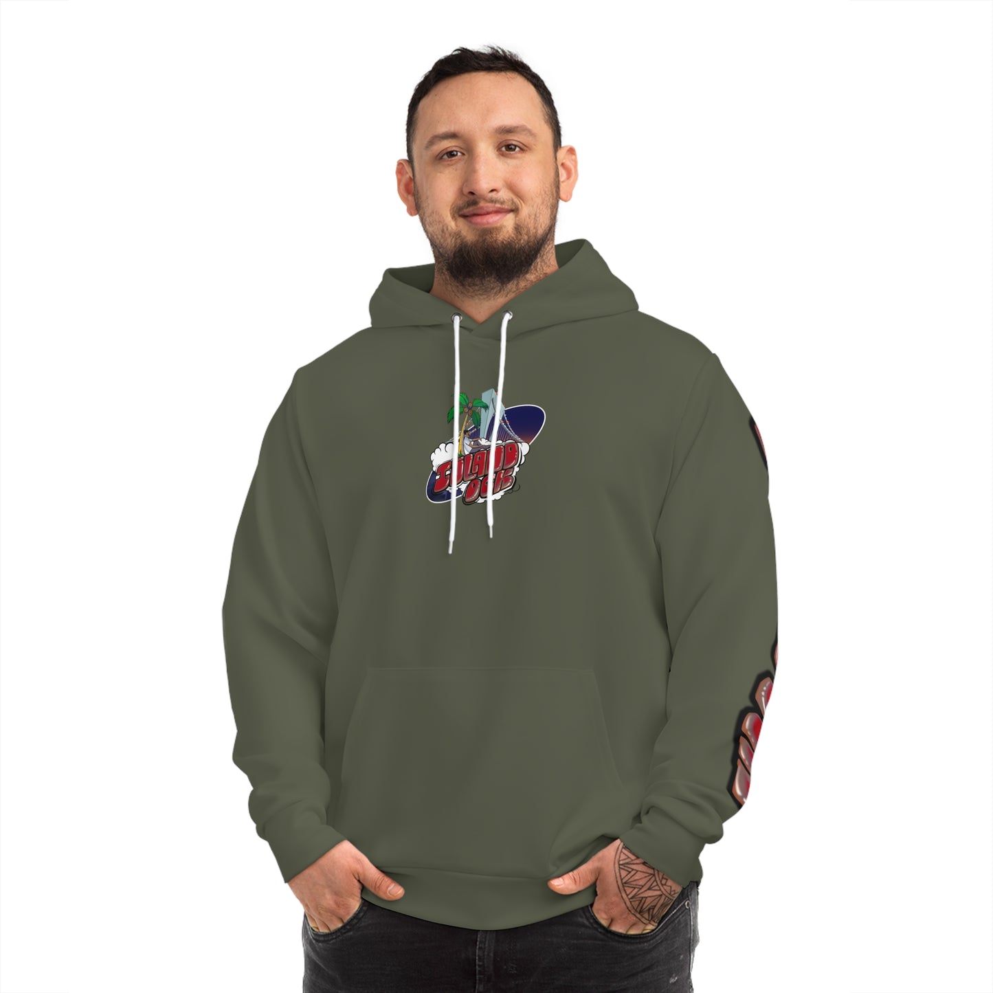 Island Ock Pullover Hoodie (Military Green)