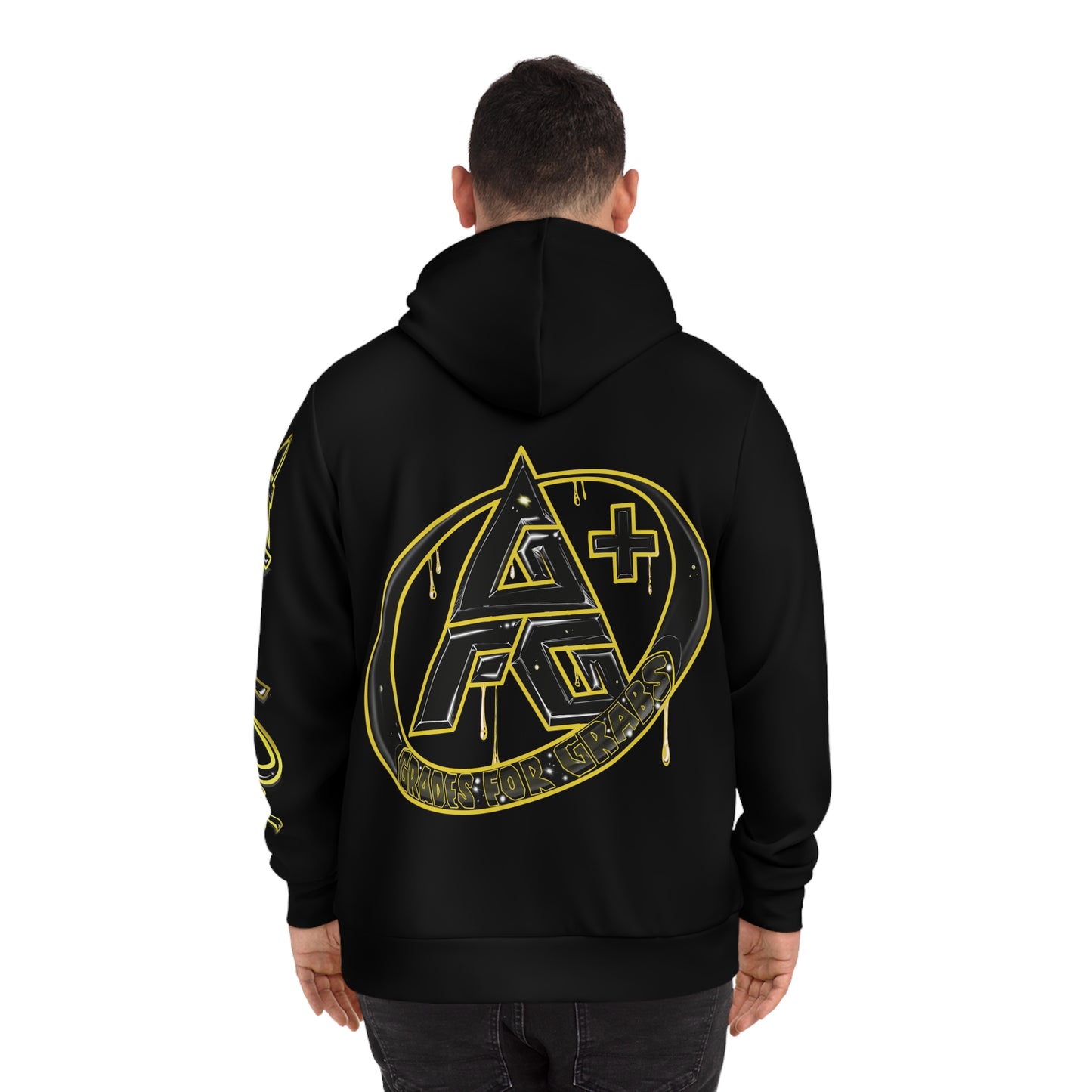 Gold & Black A+ Drip Hoodie (Black)
