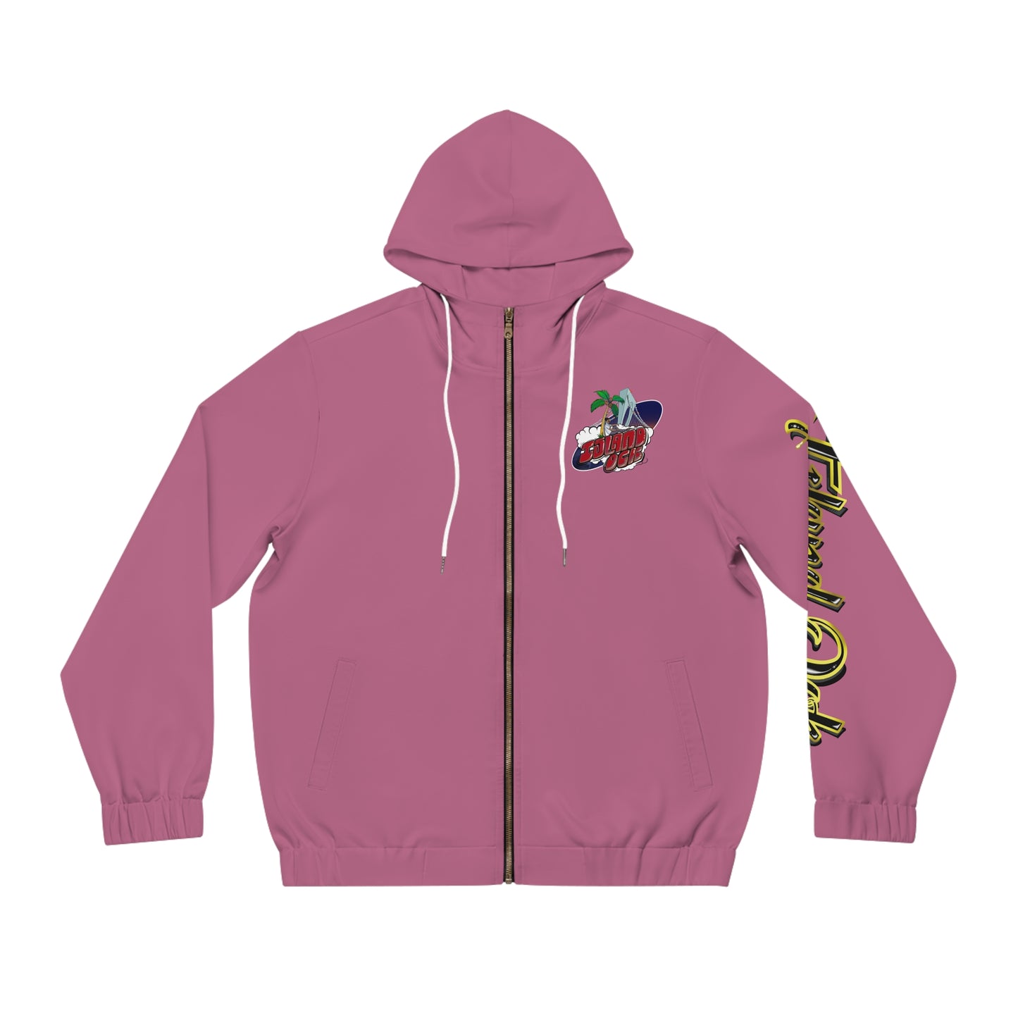 Gold & Black A+ Drip Zip-Up (Safety Pink)