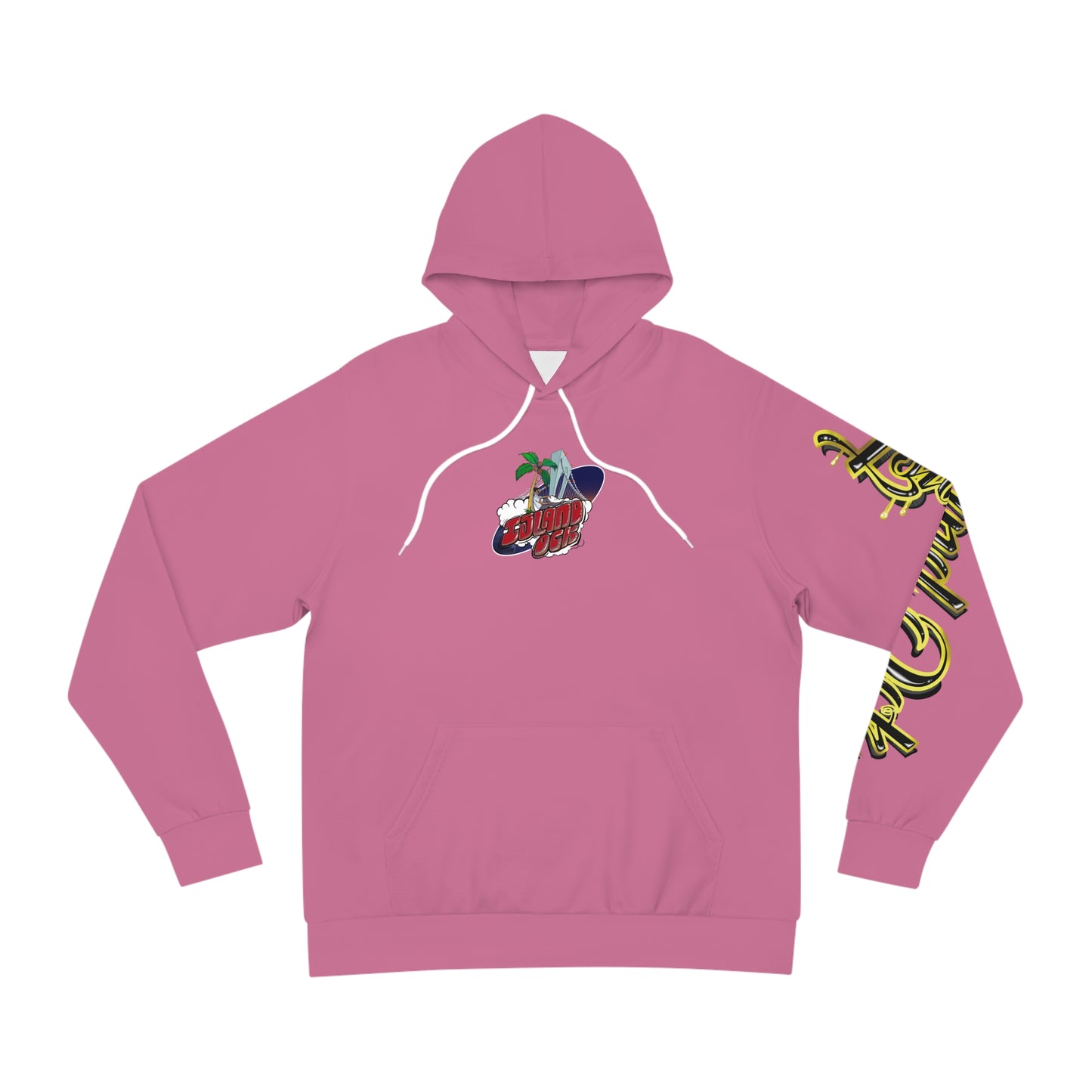 Gold & Black A+ Drip Hoodie (Safety Pink)