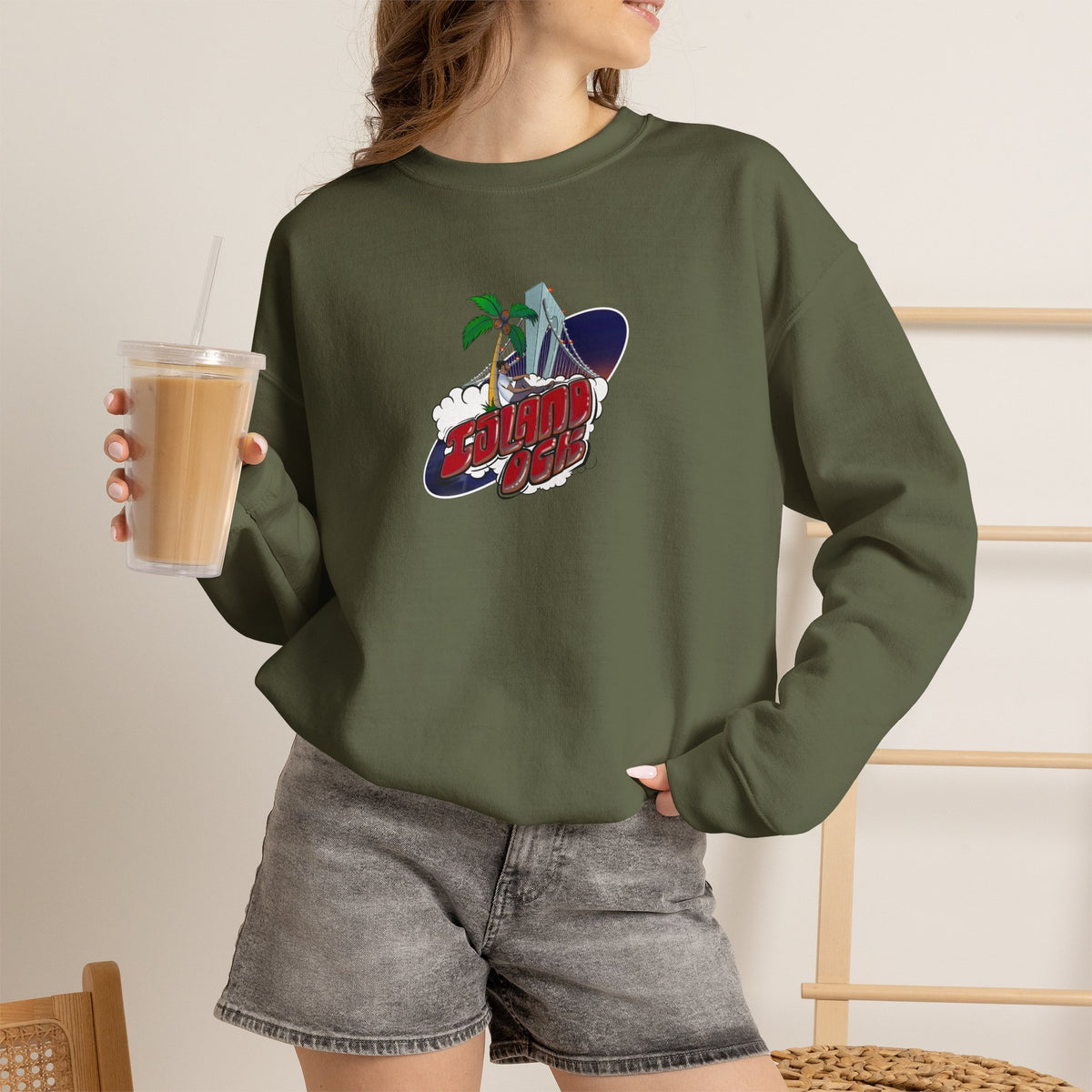 Black and Gold A+ Crewneck Sweatshirt