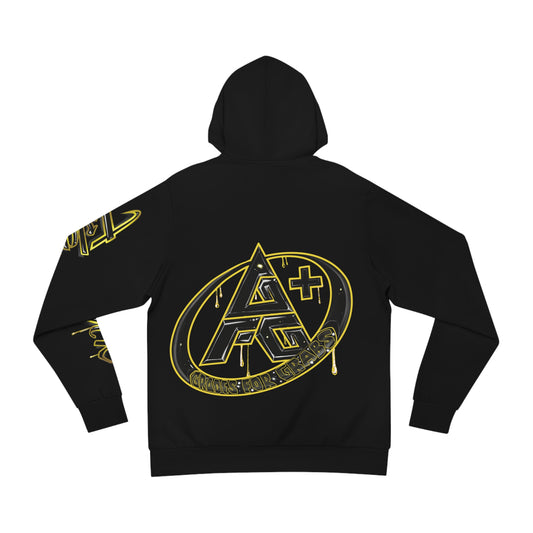 Gold & Black A+ Drip Hoodie (Black)