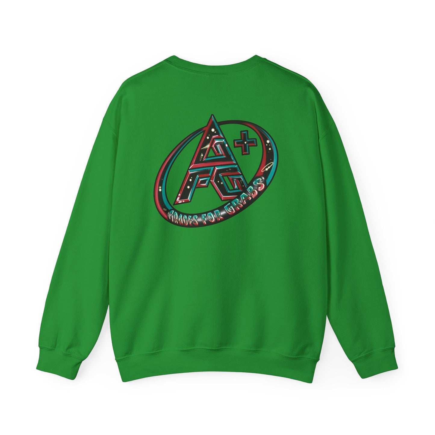 Black, White, Red, Green A+ Crewneck Sweatshirt