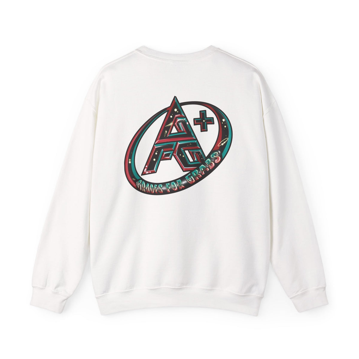 Black, White, Red, Green A+ Crewneck Sweatshirt