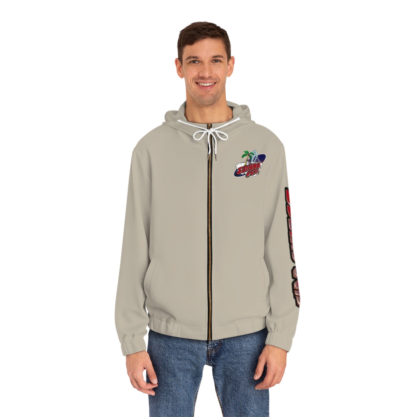 Island Ock Zip-Up Hoodie (Sand)