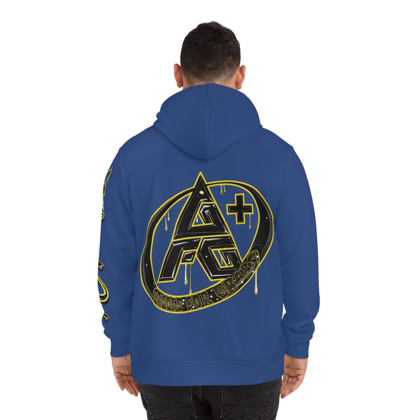 Gold & Black A+ Drip Hoodie (Royal Blue)