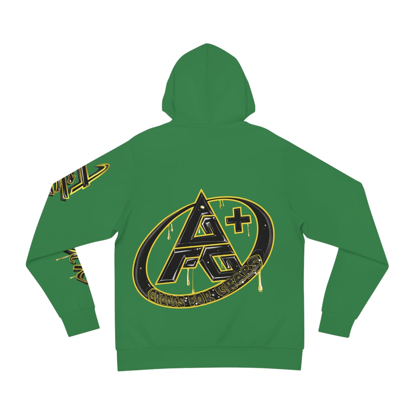 Gold & Black A+ Drip Hoodie (Irish Green)