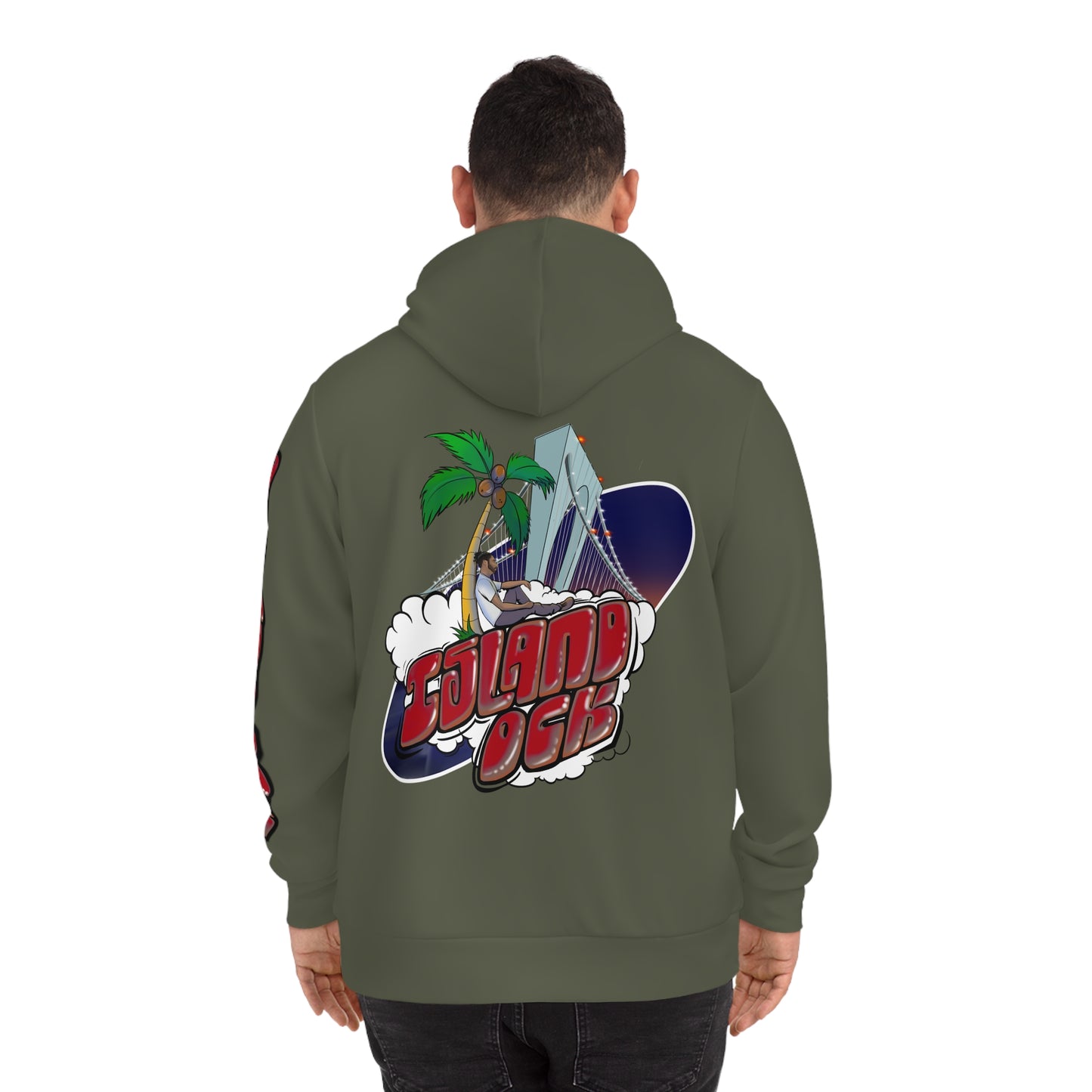 Island Ock Pullover Hoodie (Military Green)