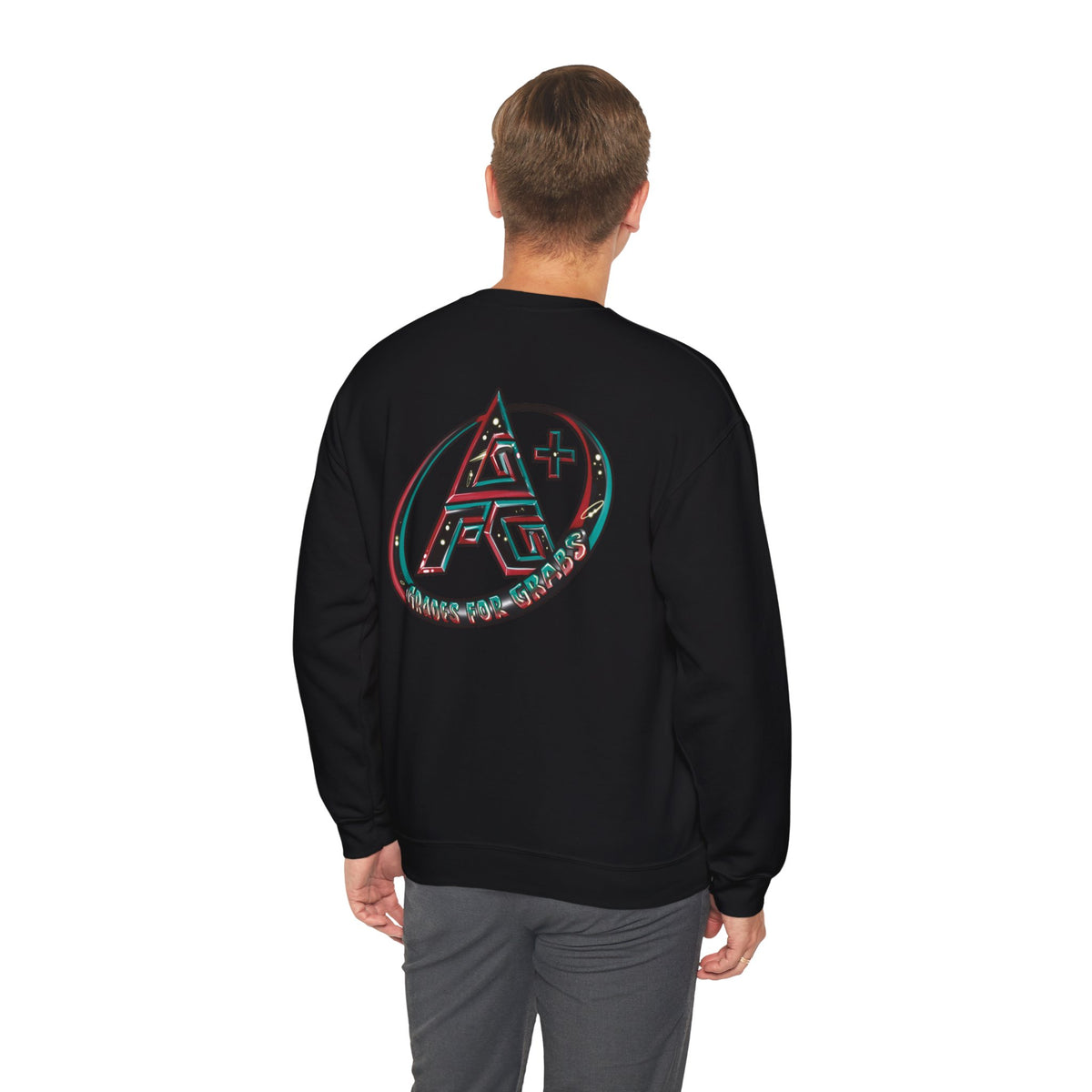 Black, White, Red, Green A+ Crewneck Sweatshirt