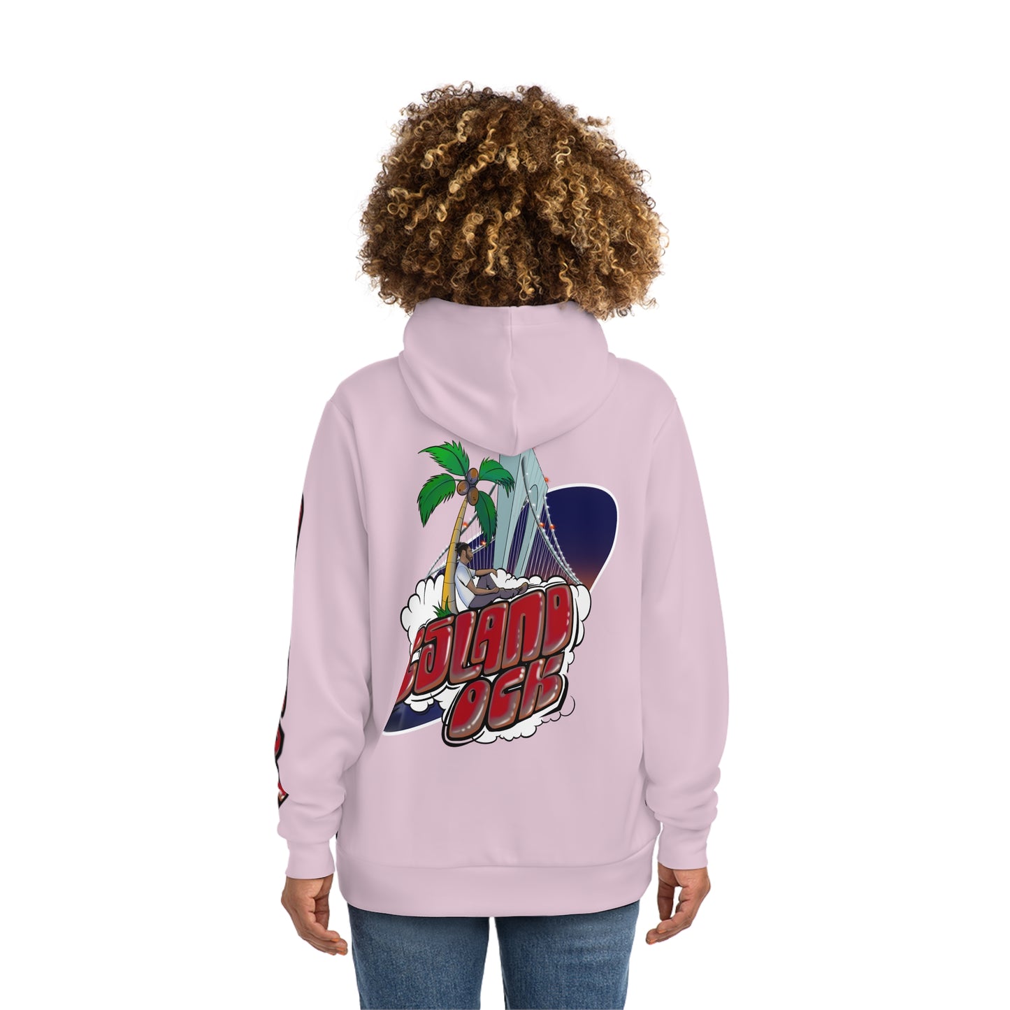 Island Ock Pullover Hoodie (Light Pink)