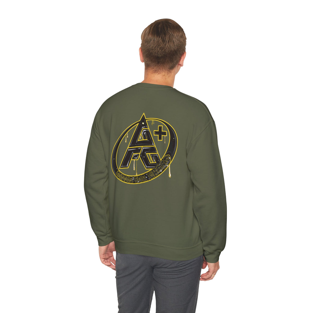 Black and Gold A+ Crewneck Sweatshirt