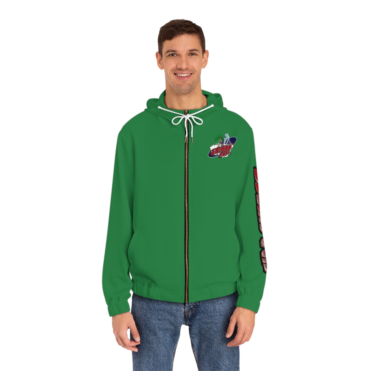 Island Ock Zip-Up Hoodie (Irish Green)