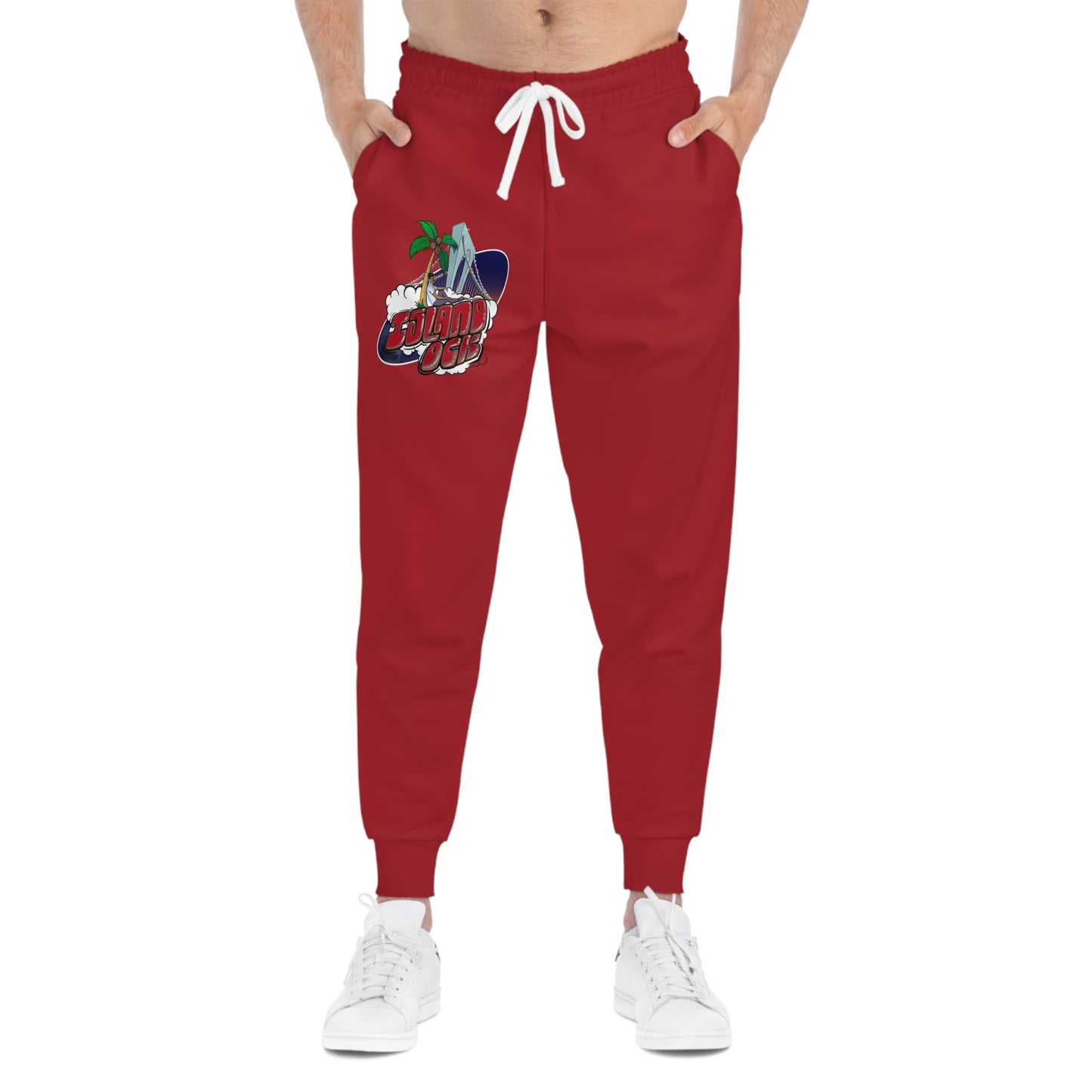 Island Ock Joggers (Cherry Red)