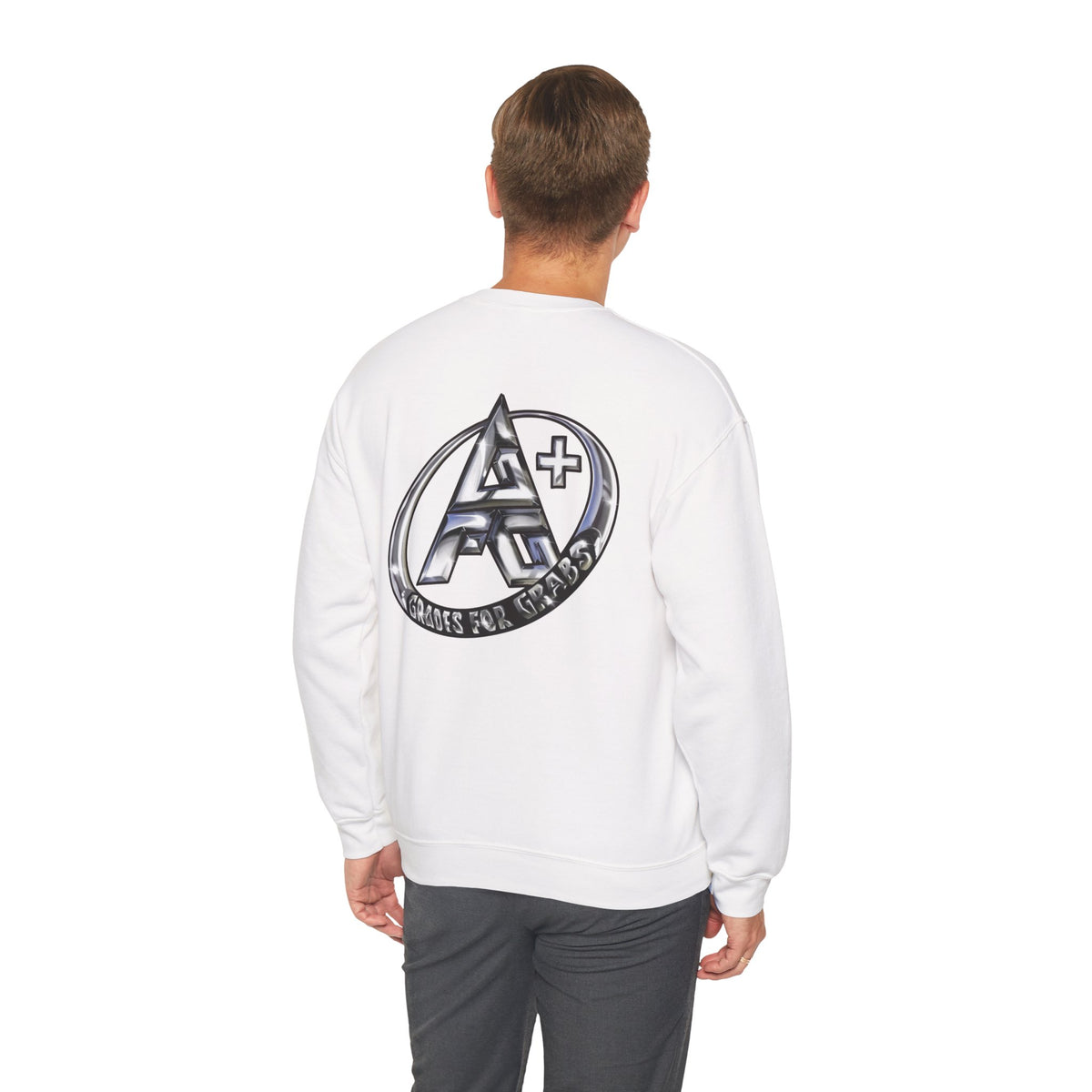 Silver A+ Crewneck Sweatshirt