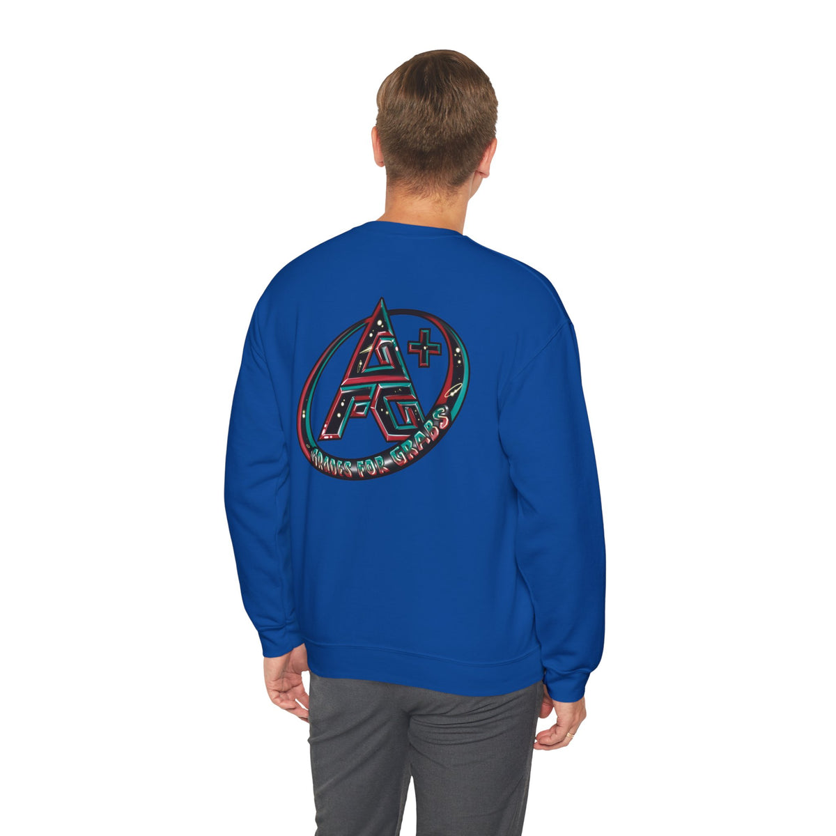 Black, White, Red, Green A+ Crewneck Sweatshirt