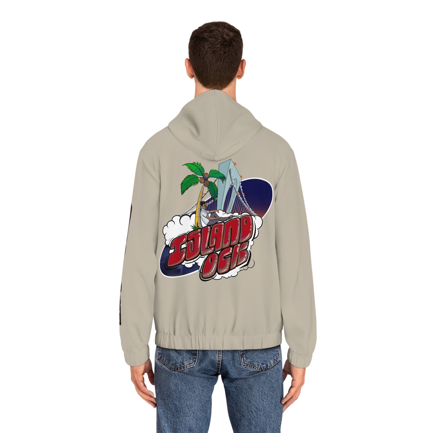 Island Ock Zip-Up Hoodie (Sand)