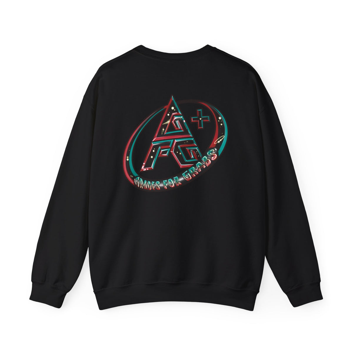Black, White, Red, Green A+ Crewneck Sweatshirt